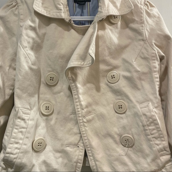 XS American Eagle trench Coat With front buttons - Picture 5 of 6